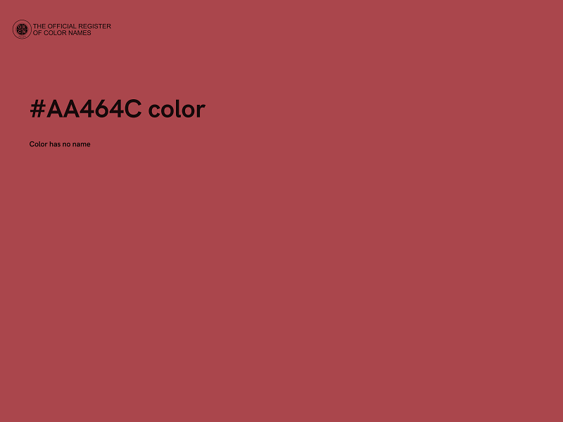 #AA464C color image