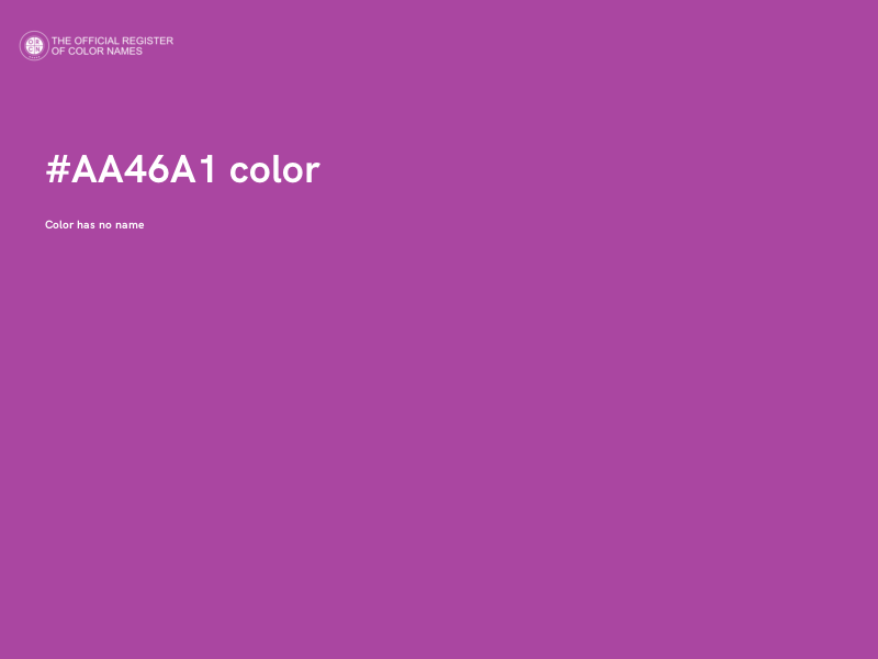 #AA46A1 color image