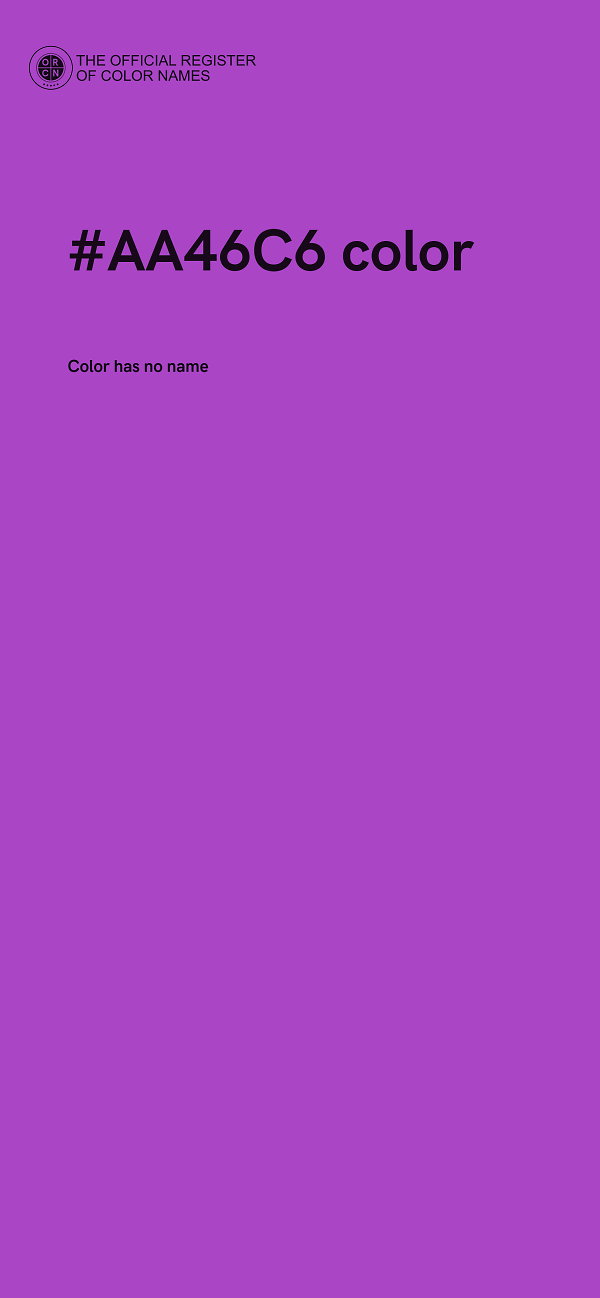 #AA46C6 color image