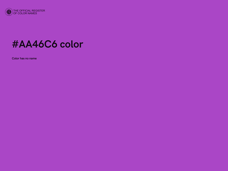 #AA46C6 color image