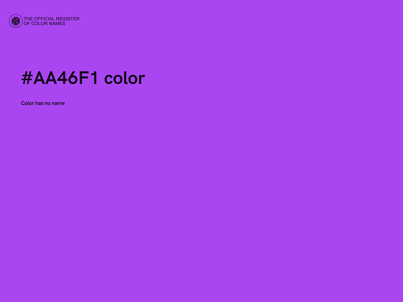 #AA46F1 color image