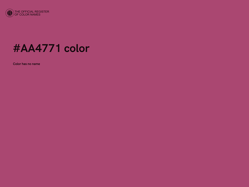 #AA4771 color image
