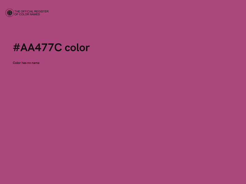 #AA477C color image