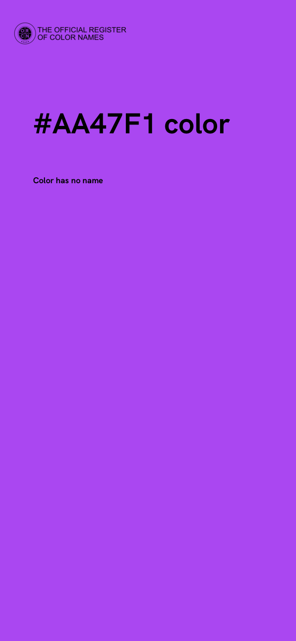 #AA47F1 color image