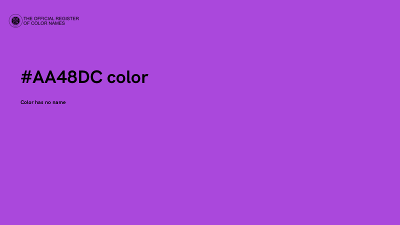 #AA48DC color image