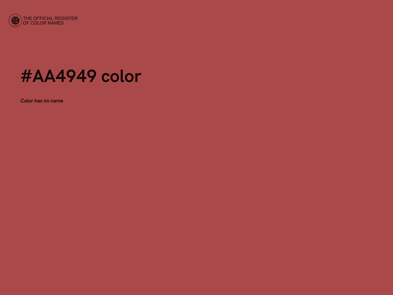 #AA4949 color image