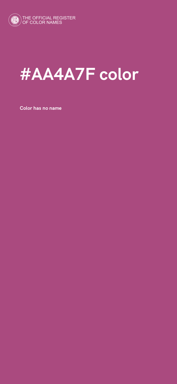 #AA4A7F color image