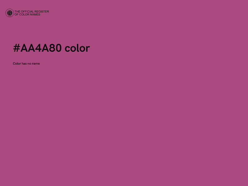 #AA4A80 color image