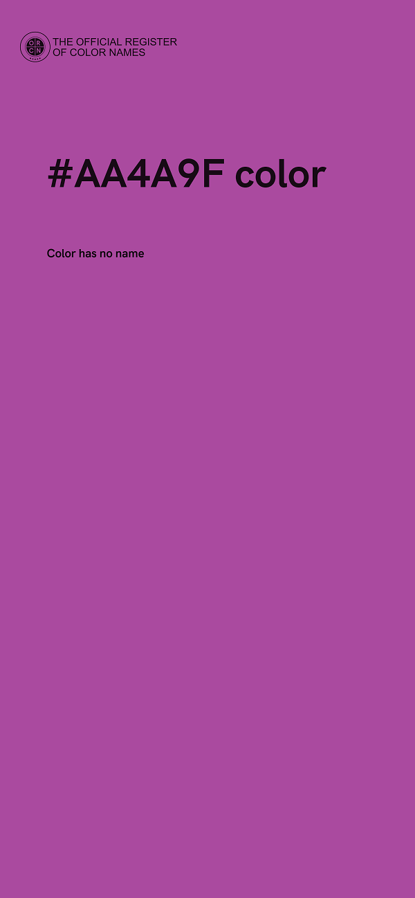 #AA4A9F color image