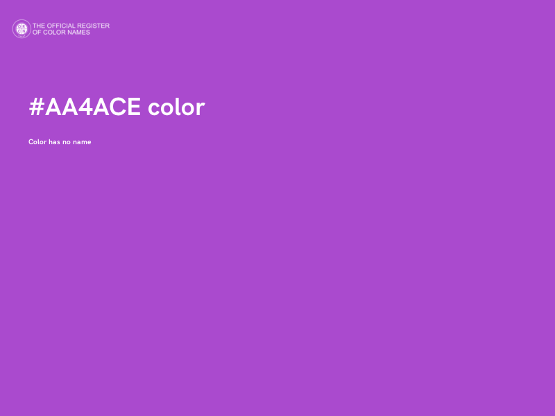 #AA4ACE color image