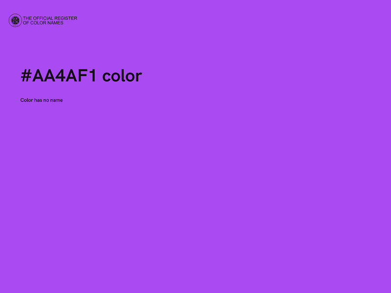 #AA4AF1 color image