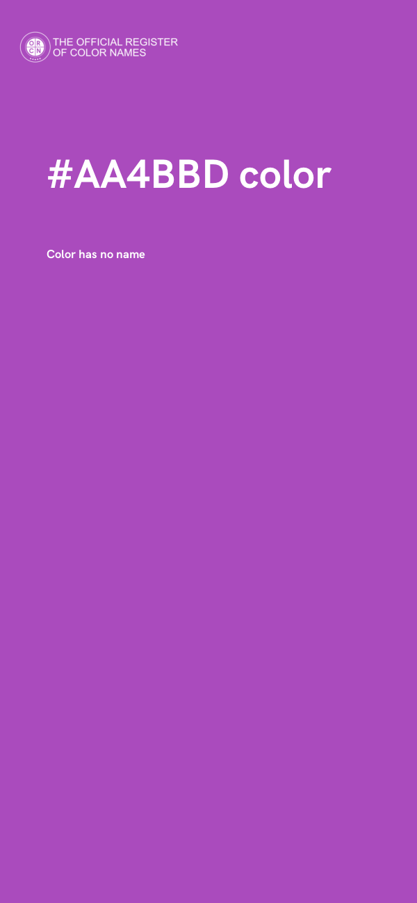 #AA4BBD color image