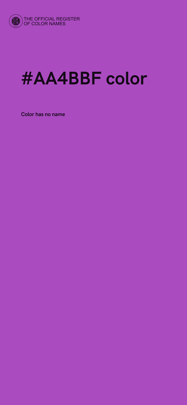 #AA4BBF color image