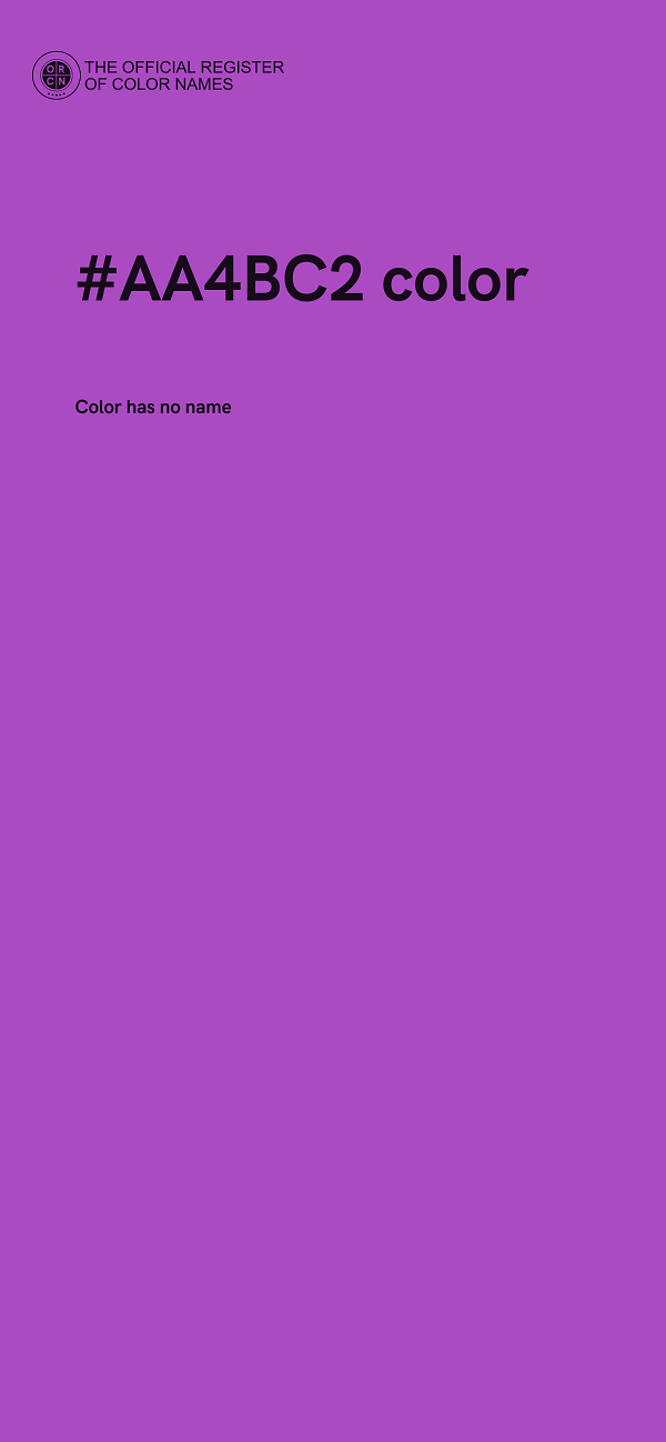 #AA4BC2 color image