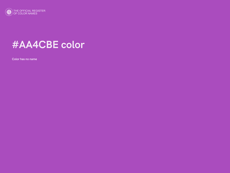 #AA4CBE color image