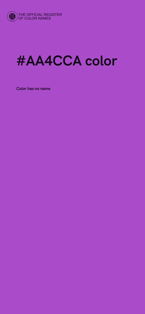 #AA4CCA color image