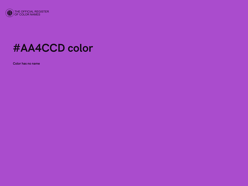 #AA4CCD color image