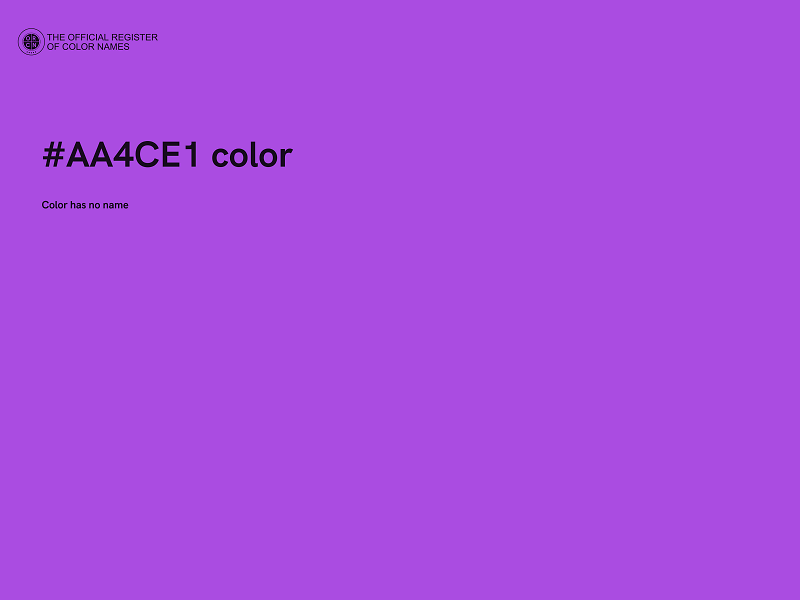 #AA4CE1 color image