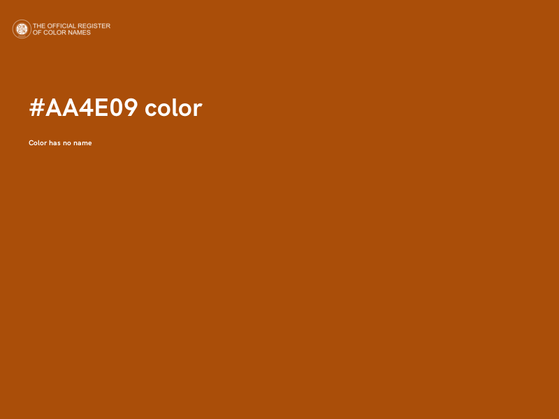 #AA4E09 color image