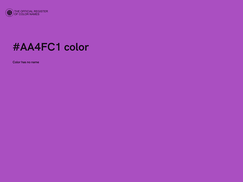 #AA4FC1 color image