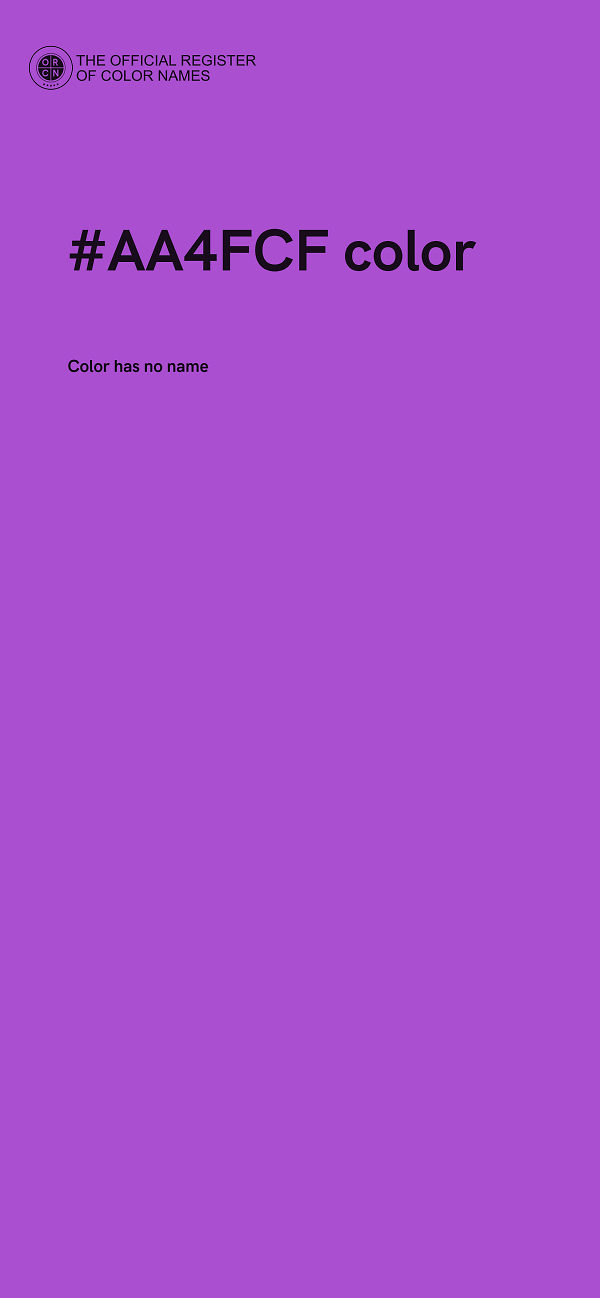 #AA4FCF color image