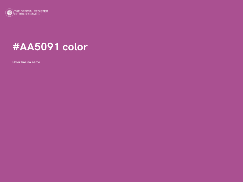 #AA5091 color image