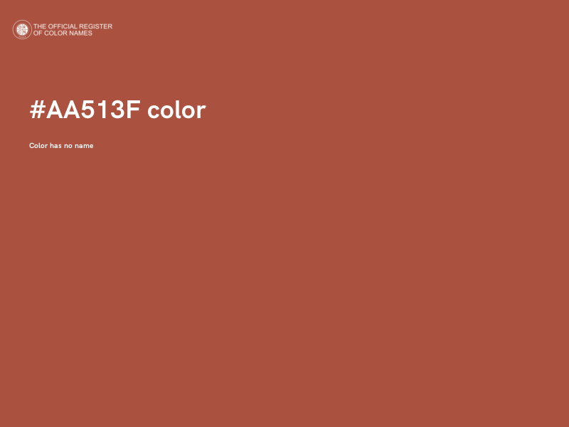 #AA513F color image