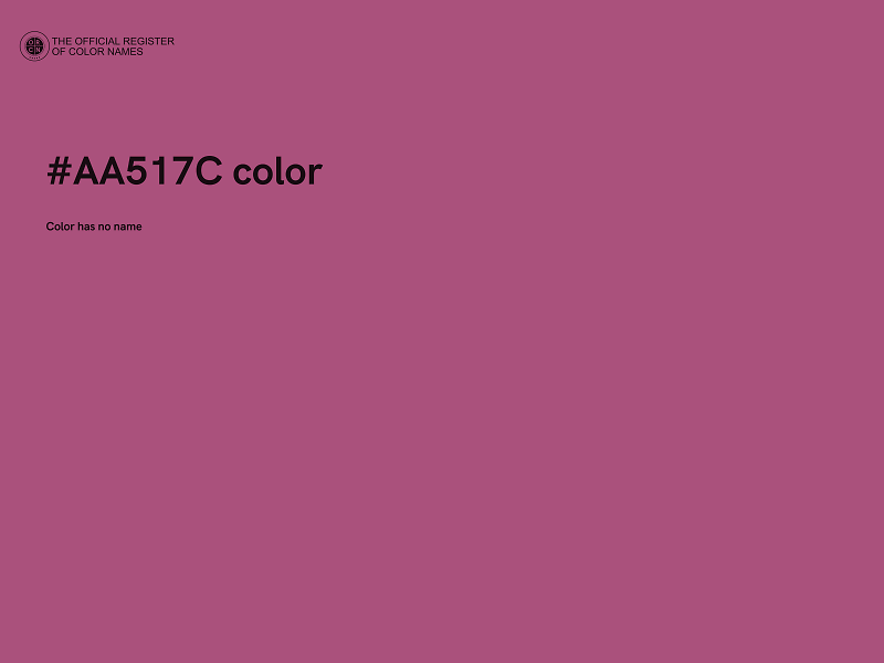 #AA517C color image