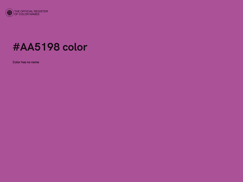 #AA5198 color image