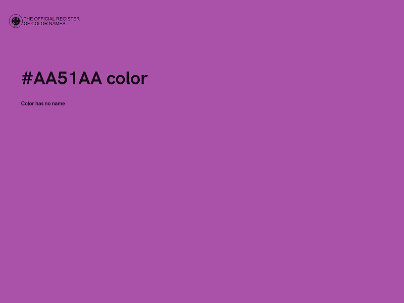 #AA51AA color image