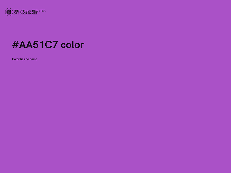 #AA51C7 color image