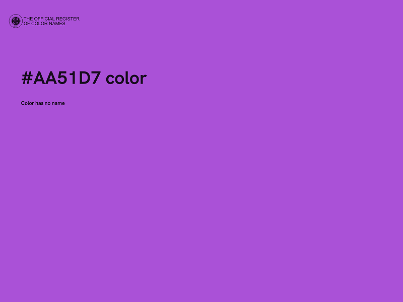 #AA51D7 color image