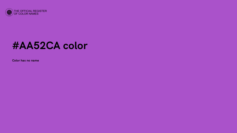 #AA52CA color image