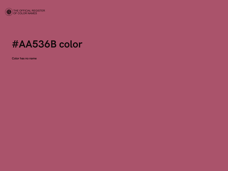 #AA536B color image