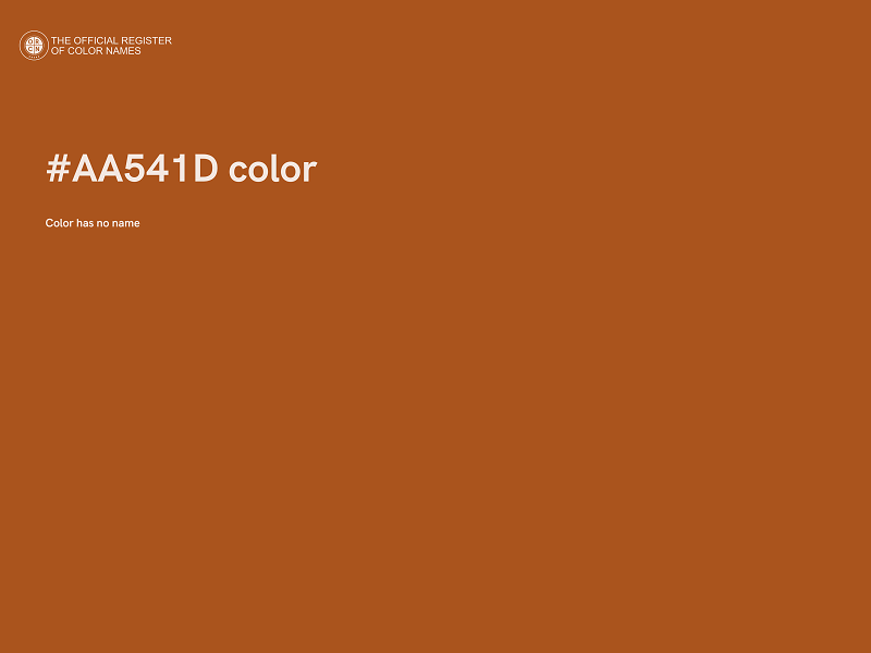 #AA541D color image