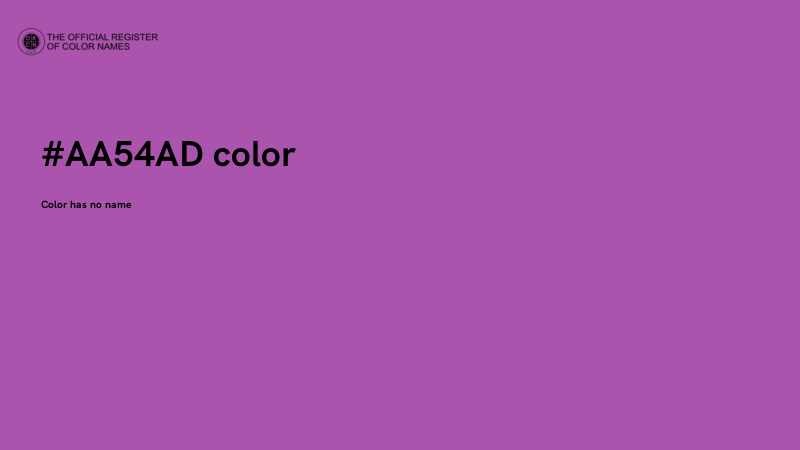 #AA54AD color image