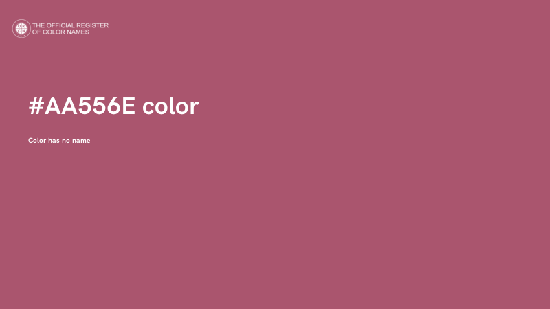 #AA556E color image