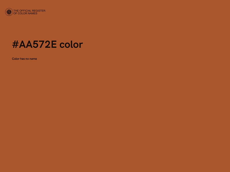 #AA572E color image
