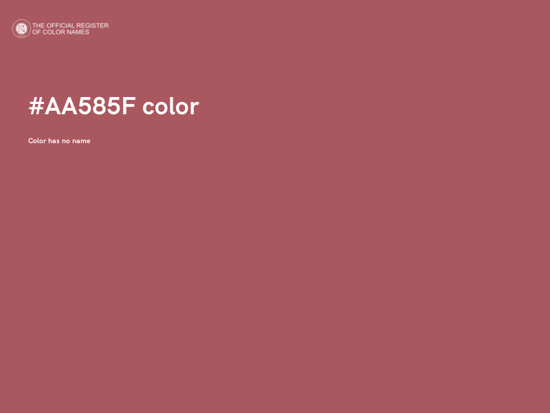 #AA585F color image