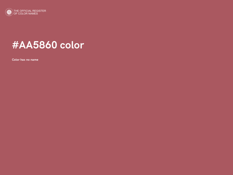 #AA5860 color image