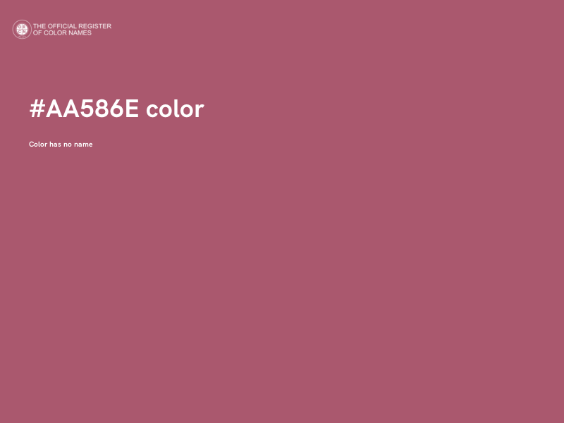 #AA586E color image