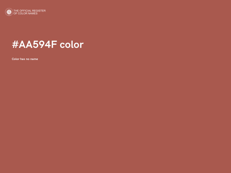#AA594F color image