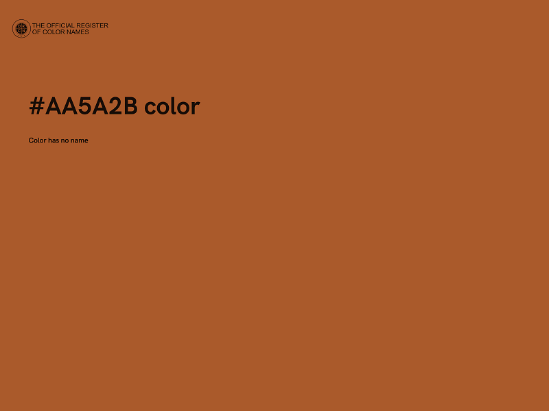 #AA5A2B color image