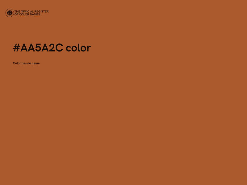 #AA5A2C color image