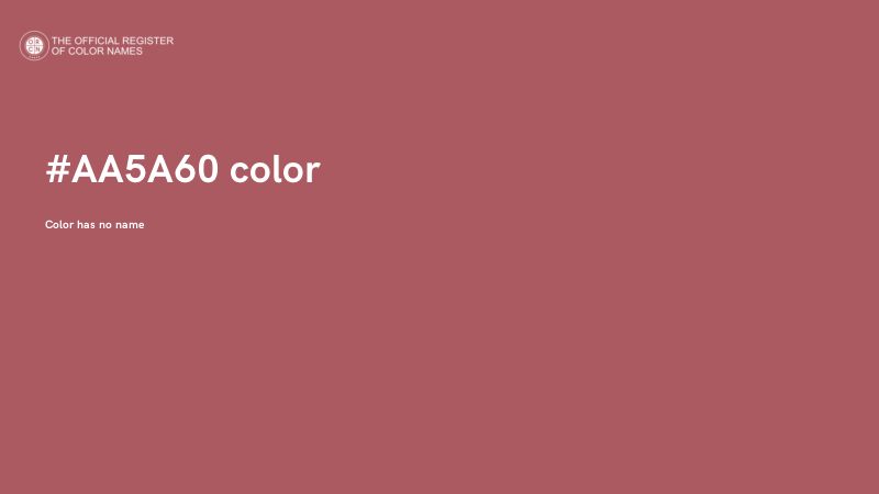 #AA5A60 color image