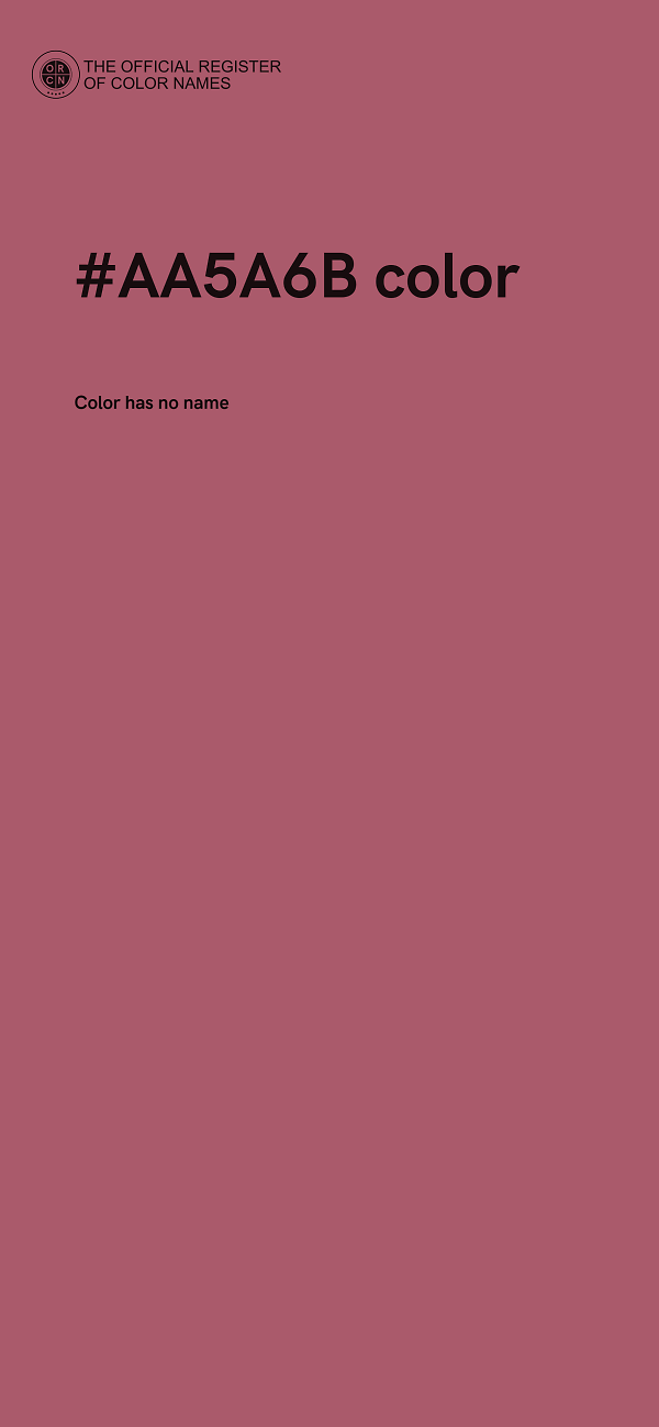 #AA5A6B color image