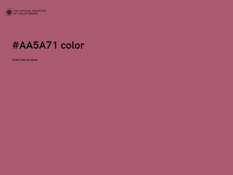 #AA5A71 color image