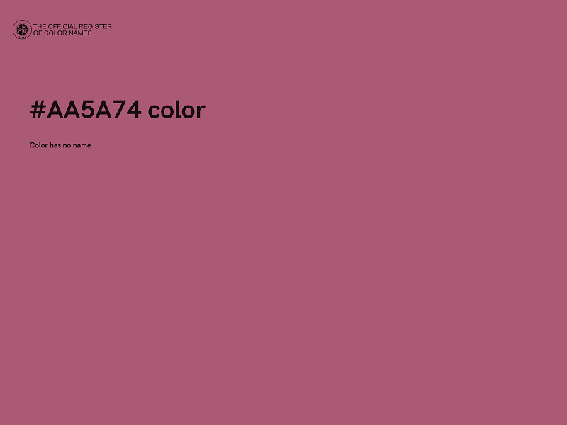 #AA5A74 color image