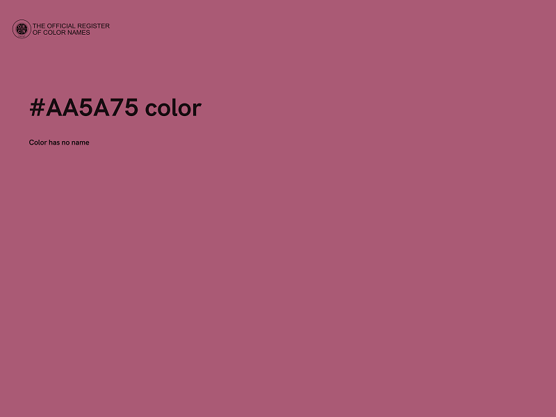 #AA5A75 color image