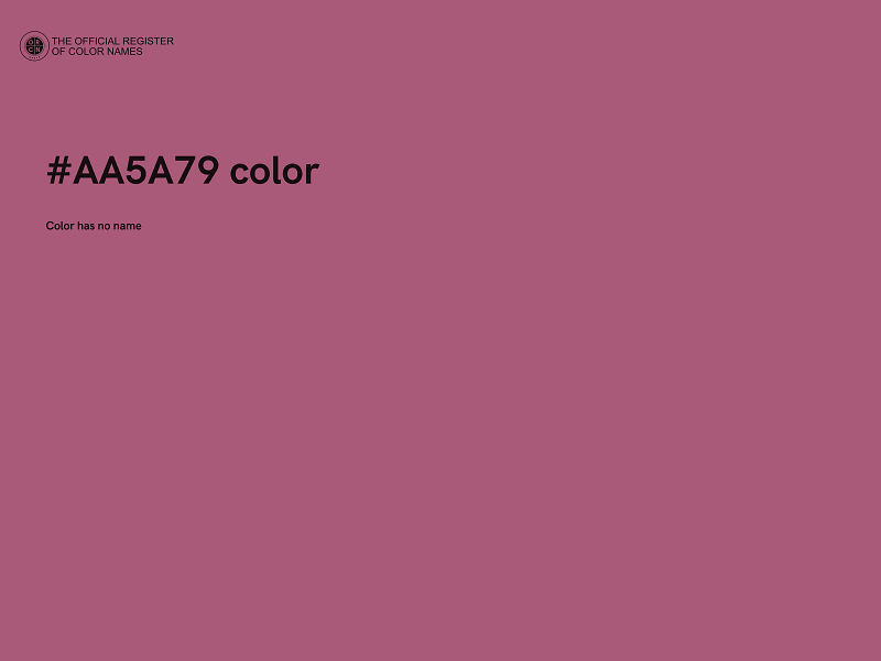 #AA5A79 color image